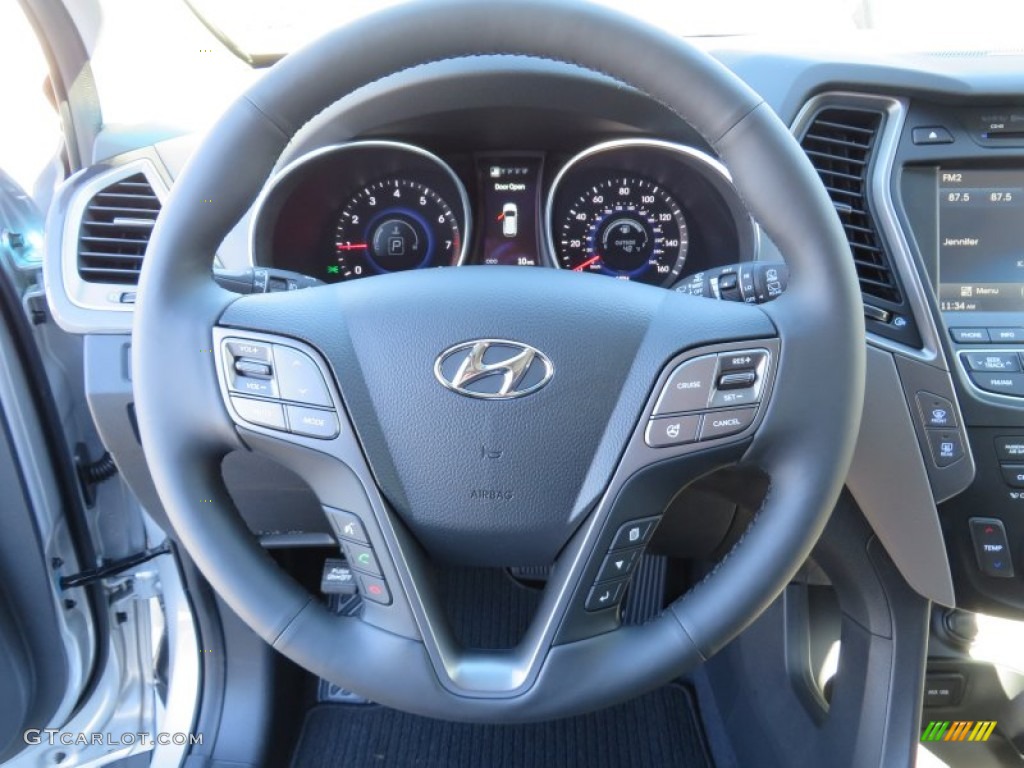 2014 Hyundai Santa Fe Sport 2.0T FWD Gray Steering Wheel Photo #87885817