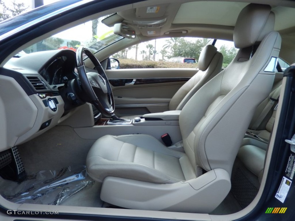 Almond Beige Interior 2010 Mercedes-Benz E 350 Coupe Photo #87886318