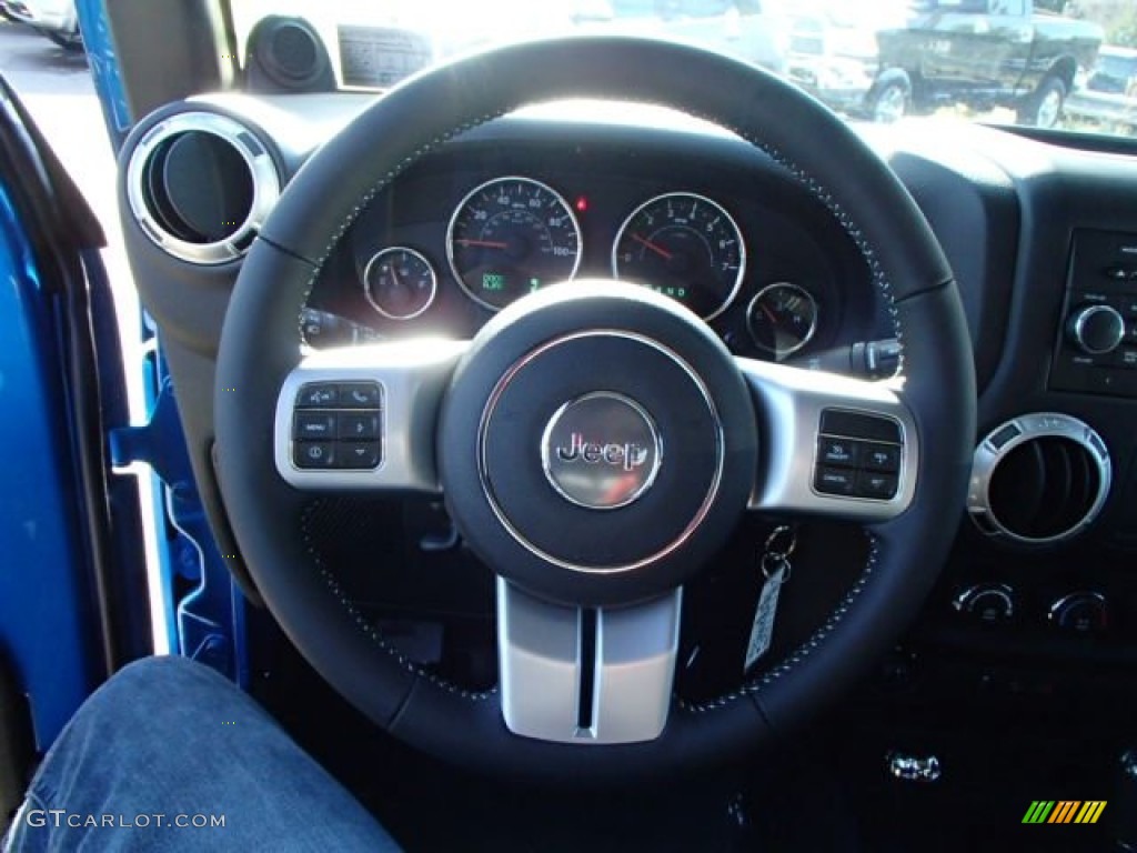 2014 Wrangler Freedom Edition 4x4 - Hydro Blue Pearl Coat / Black photo #19