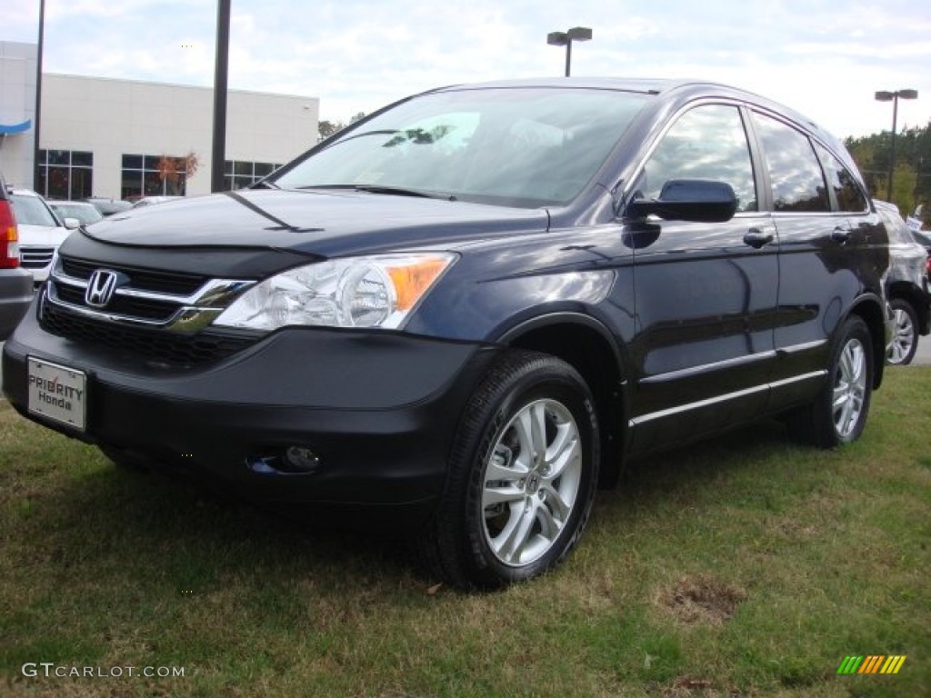 2011 CR-V EX-L - Royal Blue Pearl / Gray photo #2