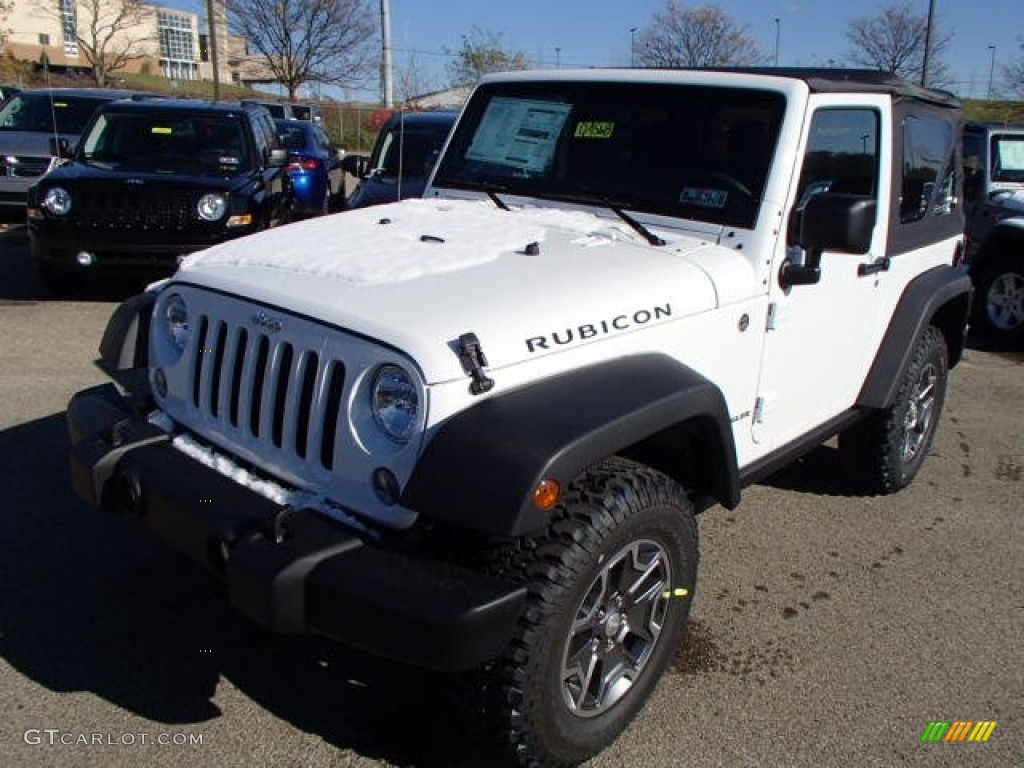 Bright White 2014 Jeep Wrangler Rubicon 4x4 Exterior Photo #87887380