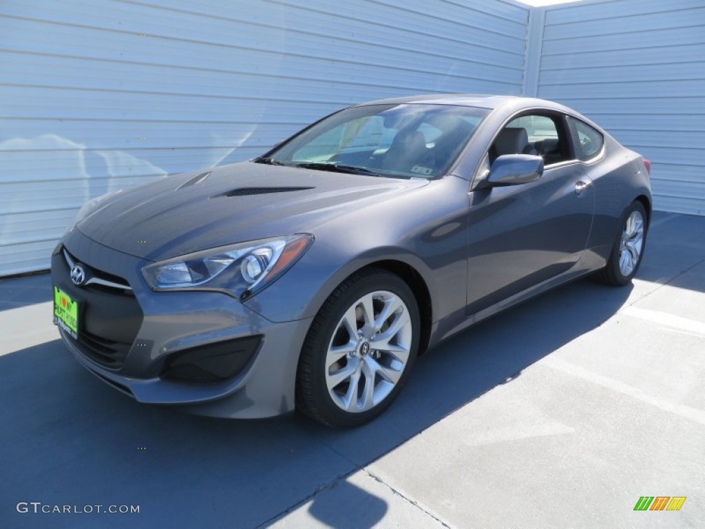 2013 Genesis Coupe 2.0T Premium - Gran Premio Gray / Black Cloth photo #7