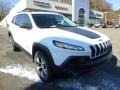 2014 Bright White Jeep Cherokee Limited 4x4  photo #7