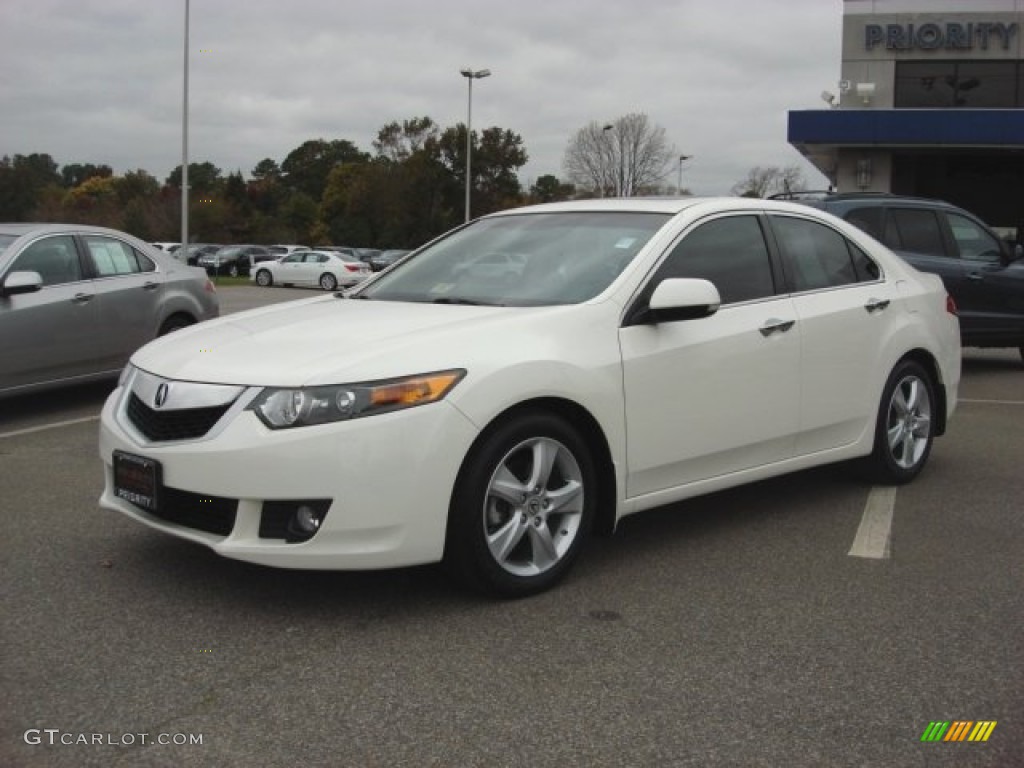 2010 TSX Sedan - Premium White Pearl / Parchment photo #2