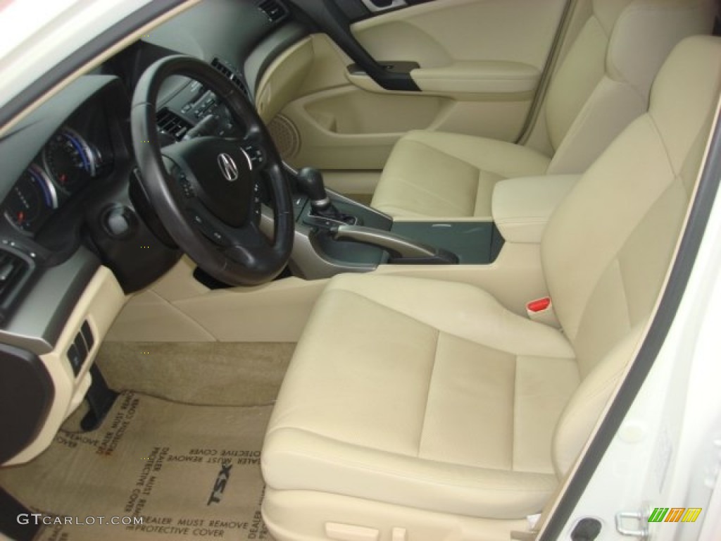 2010 TSX Sedan - Premium White Pearl / Parchment photo #11