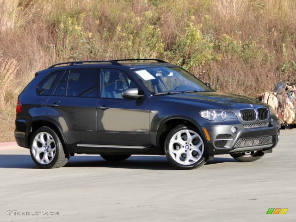 2011 X5 xDrive 35i - Platinum Gray Metallic / Black photo #4