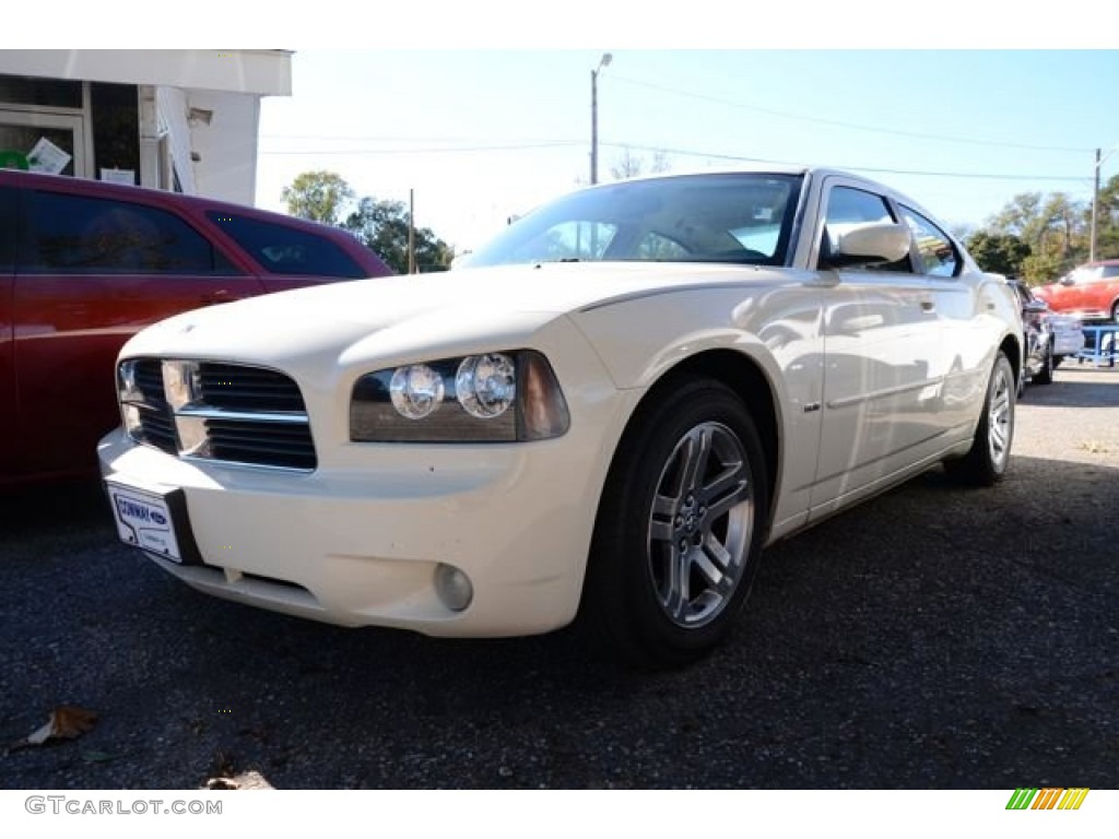 Stone White Dodge Charger