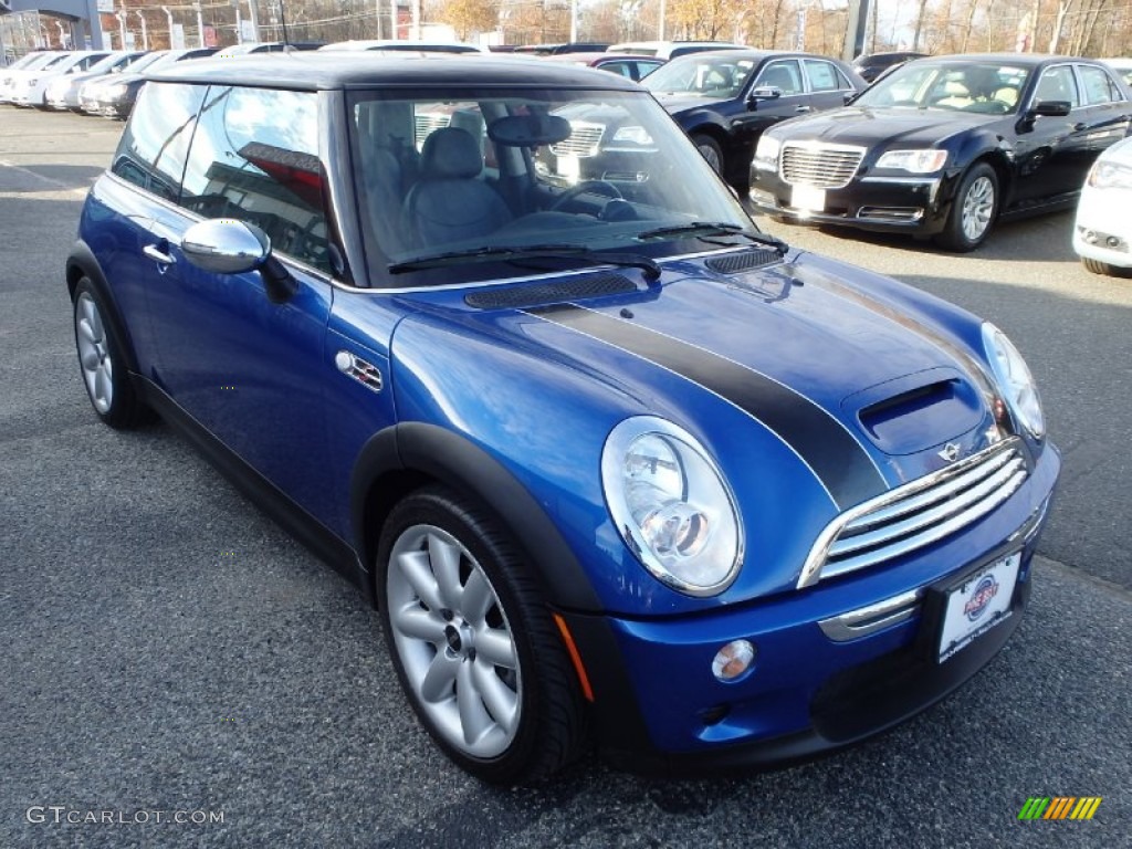 2006 Cooper S Hardtop - Hyper Blue Metallic / Panther Black photo #3