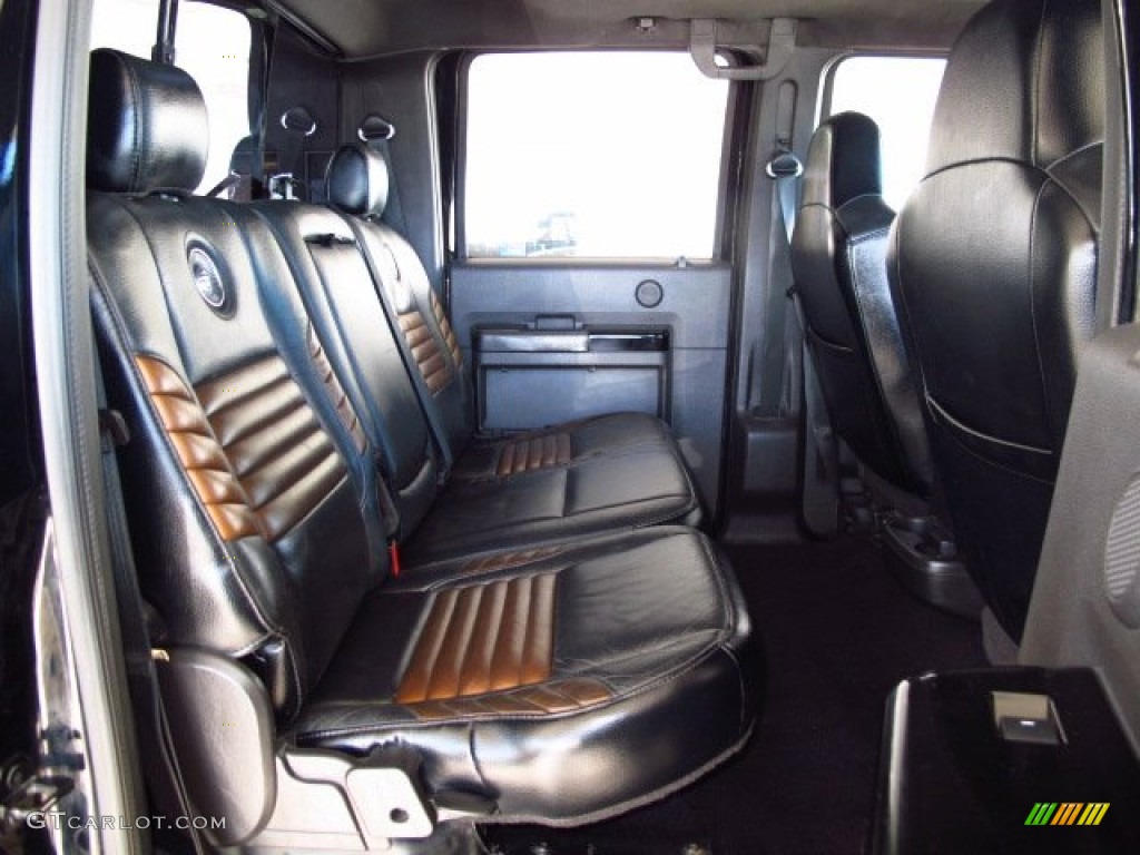 Black/Dusted Copper Interior 2008 Ford F250 Super Duty Harley Davidson Crew Cab 4x4 Photo #87896302