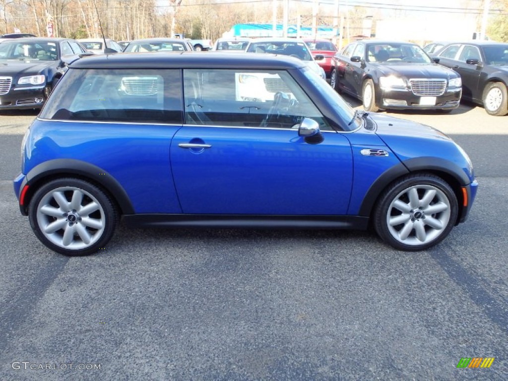 2006 Cooper S Hardtop - Hyper Blue Metallic / Panther Black photo #4