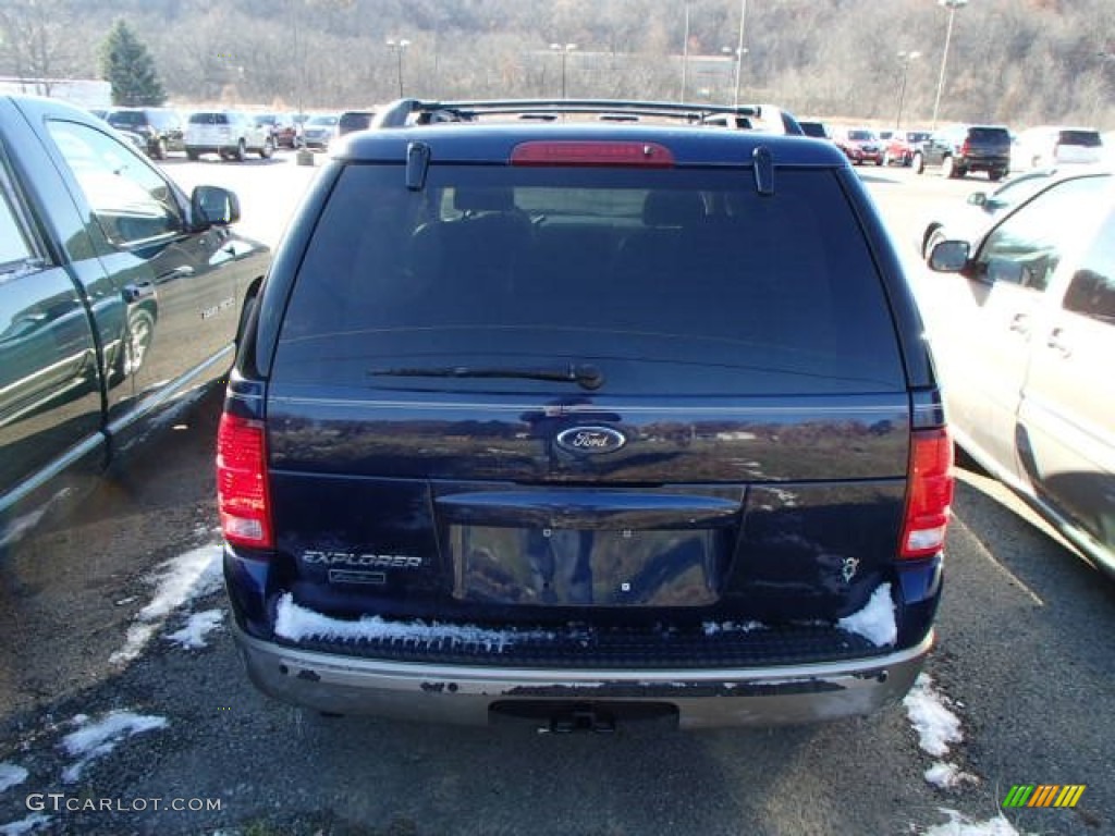 2004 Explorer Eddie Bauer 4x4 - Dark Blue Pearl Metallic / Medium Parchment photo #5