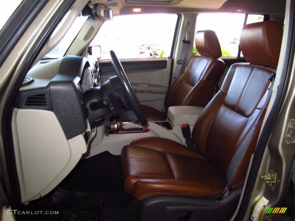 Saddle Brown Interior 2006 Jeep Commander Limited 4x4 Photo #87898282