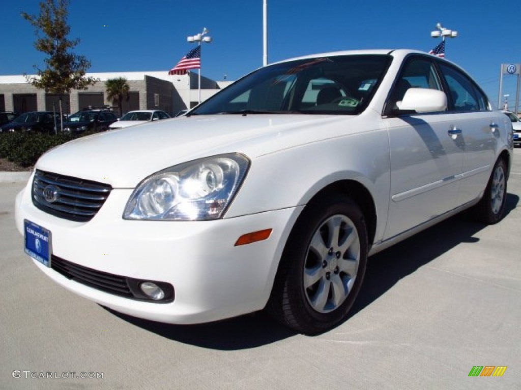 2006 Optima LX V6 - White / Beige photo #3