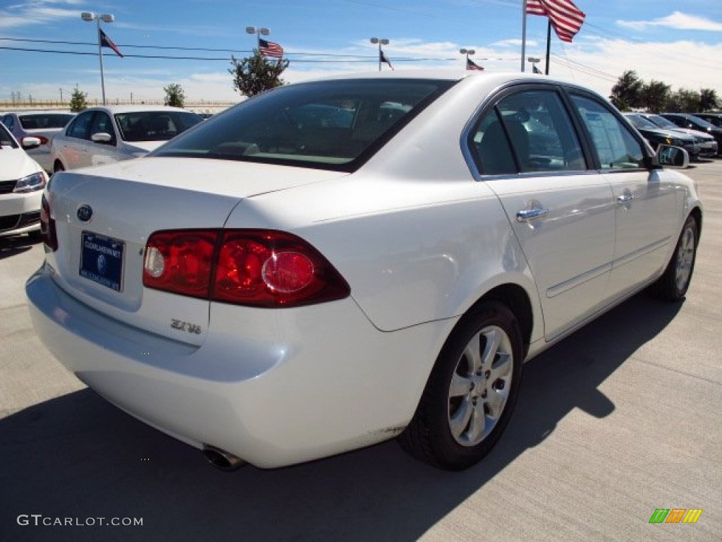 2006 Optima LX V6 - White / Beige photo #6