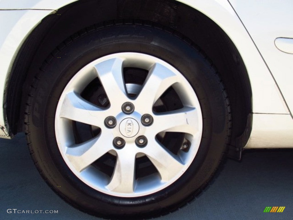 2006 Optima LX V6 - White / Beige photo #8