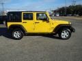 2008 Detonator Yellow Jeep Wrangler Unlimited X 4x4  photo #4