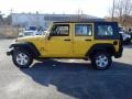 2008 Detonator Yellow Jeep Wrangler Unlimited X 4x4  photo #6