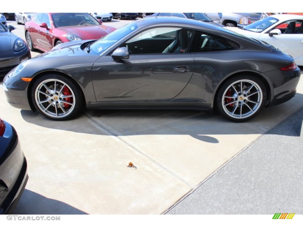 Agate Grey Metallic 2014 Porsche 911 Carrera 4S Coupe Exterior Photo #87900322
