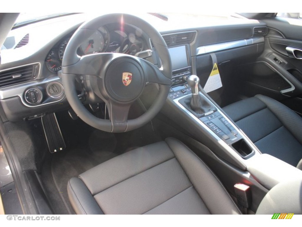 Black Interior 2014 Porsche 911 Carrera 4S Coupe Photo #87900433