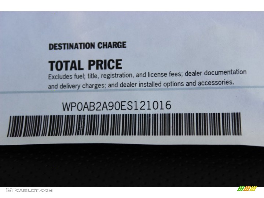 2014 Porsche 911 Carrera 4S Coupe Window Sticker Photo #87900781