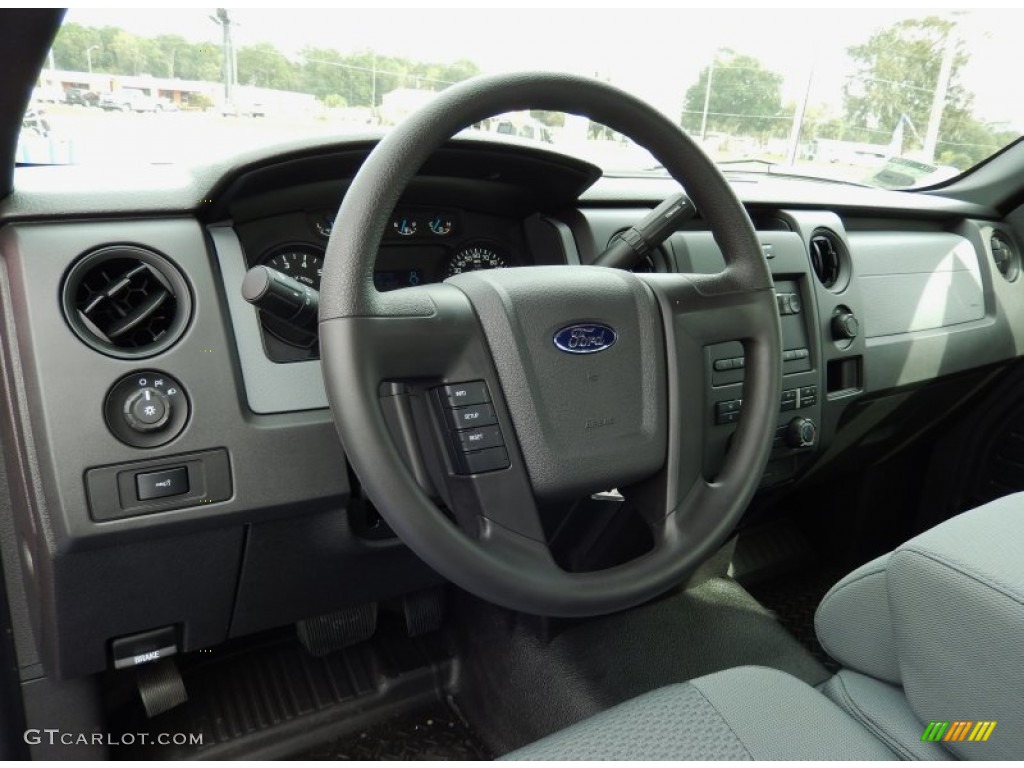 2013 Ford F150 XL Regular Cab Steel Gray Dashboard Photo #87900820