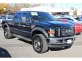 Black 2008 Ford F250 Super Duty Lariat Crew Cab 4x4