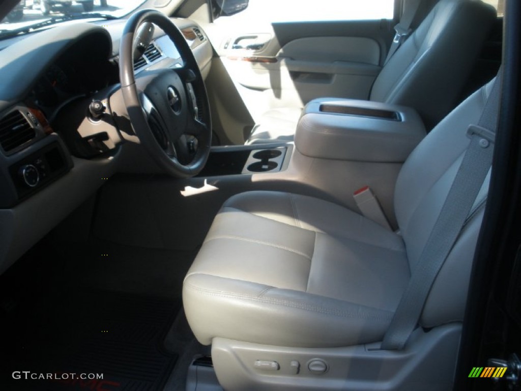 2011 Yukon XL SLT - Storm Gray Metallic / Light Tan photo #5