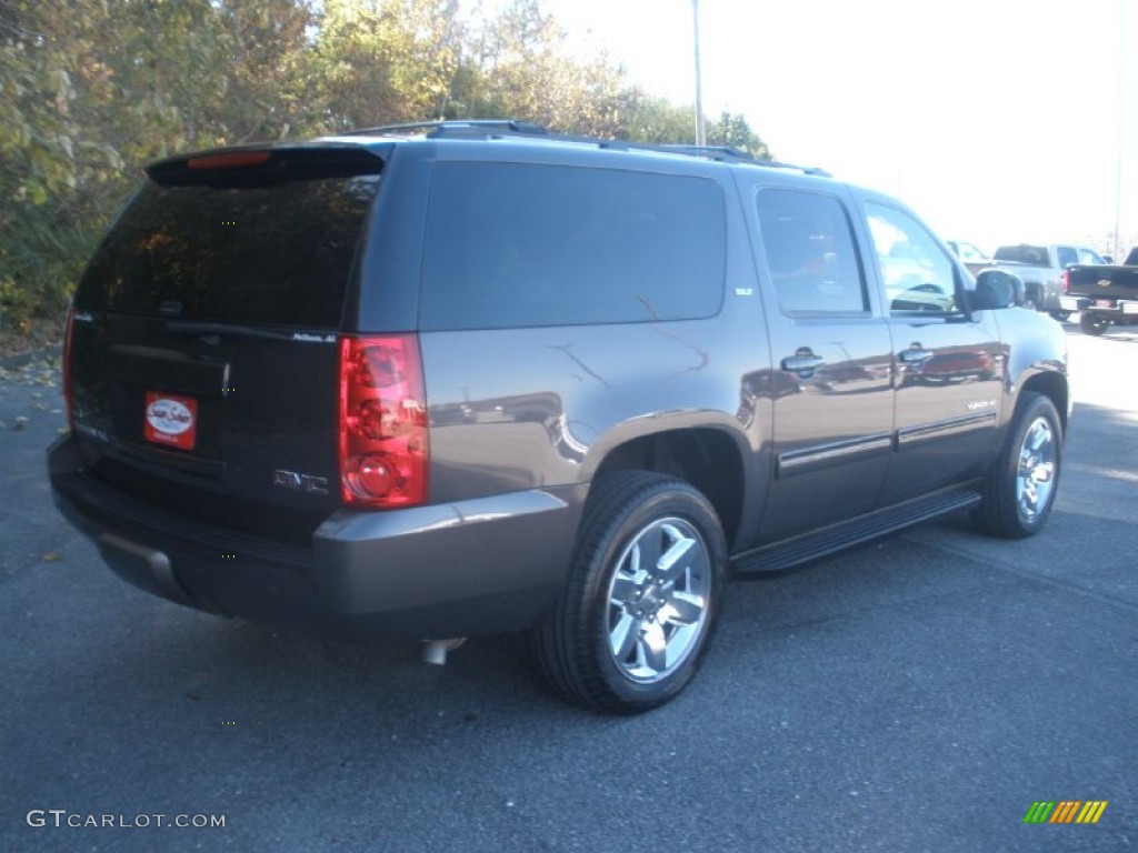 2011 Yukon XL SLT - Storm Gray Metallic / Light Tan photo #6