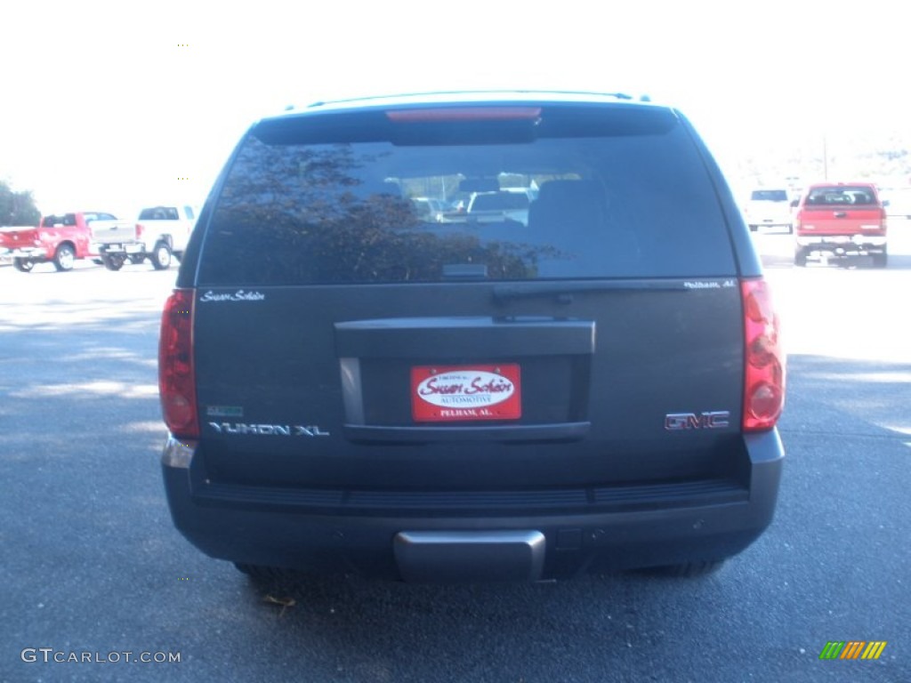 2011 Yukon XL SLT - Storm Gray Metallic / Light Tan photo #7