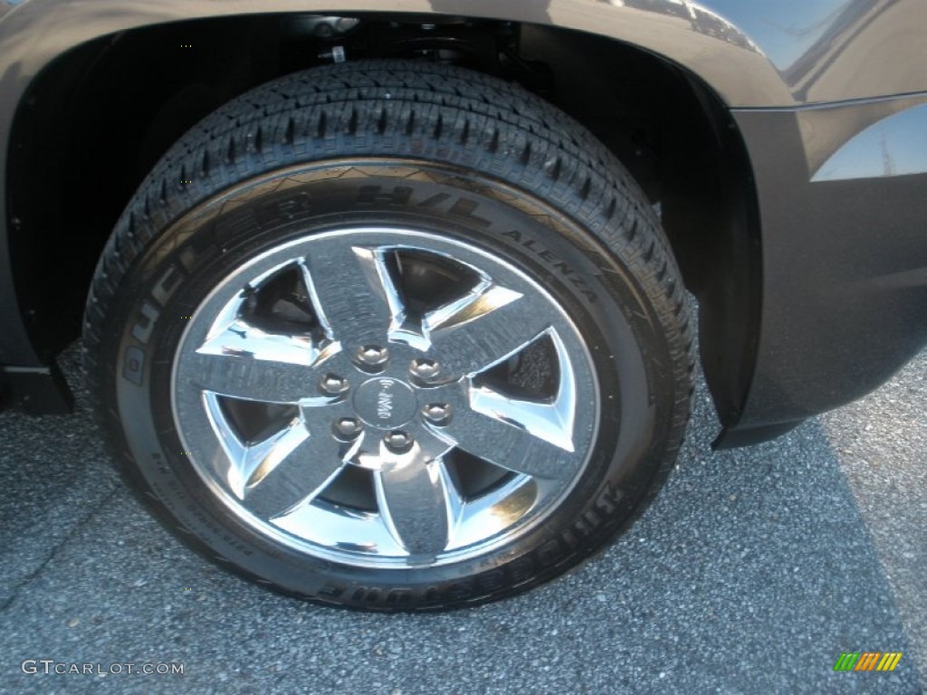 2011 Yukon XL SLT - Storm Gray Metallic / Light Tan photo #14