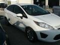 2013 Oxford White Ford Fiesta S Sedan  photo #2