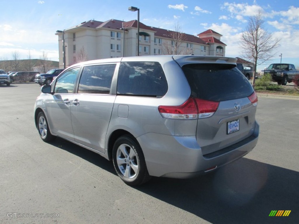 2012 Sienna  - Silver Sky Metallic / Light Gray photo #4