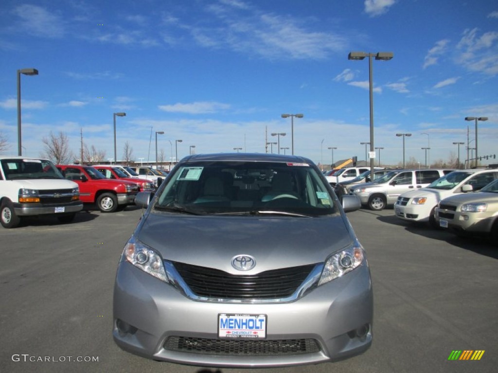 2012 Sienna  - Silver Sky Metallic / Light Gray photo #8