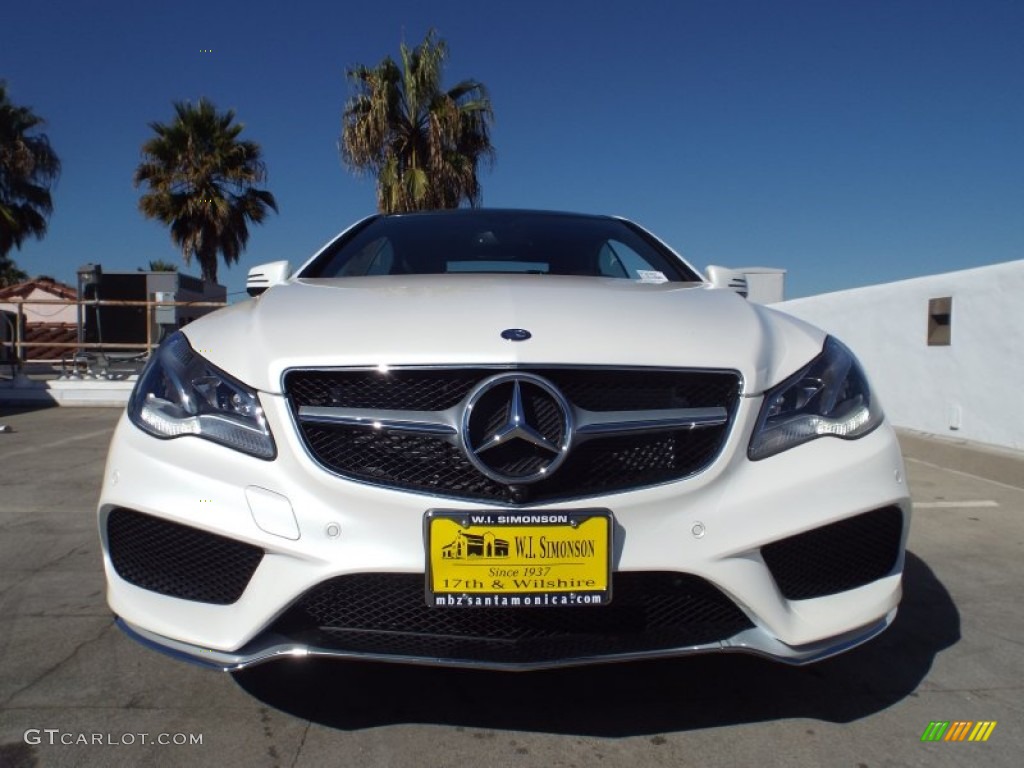2014 E 550 Coupe - Diamond White Metallic / Black photo #2