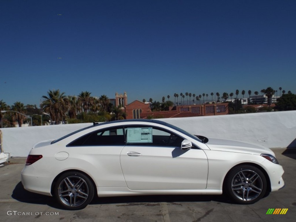 2014 E 550 Coupe - Diamond White Metallic / Black photo #3