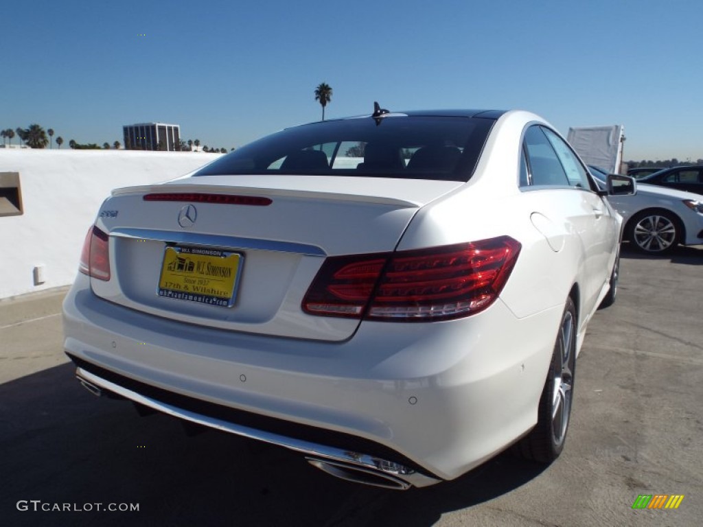 2014 E 550 Coupe - Diamond White Metallic / Black photo #4
