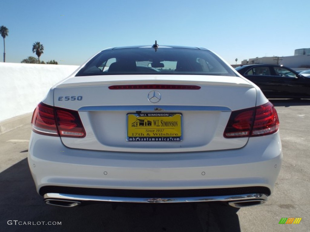 2014 E 550 Coupe - Diamond White Metallic / Black photo #5