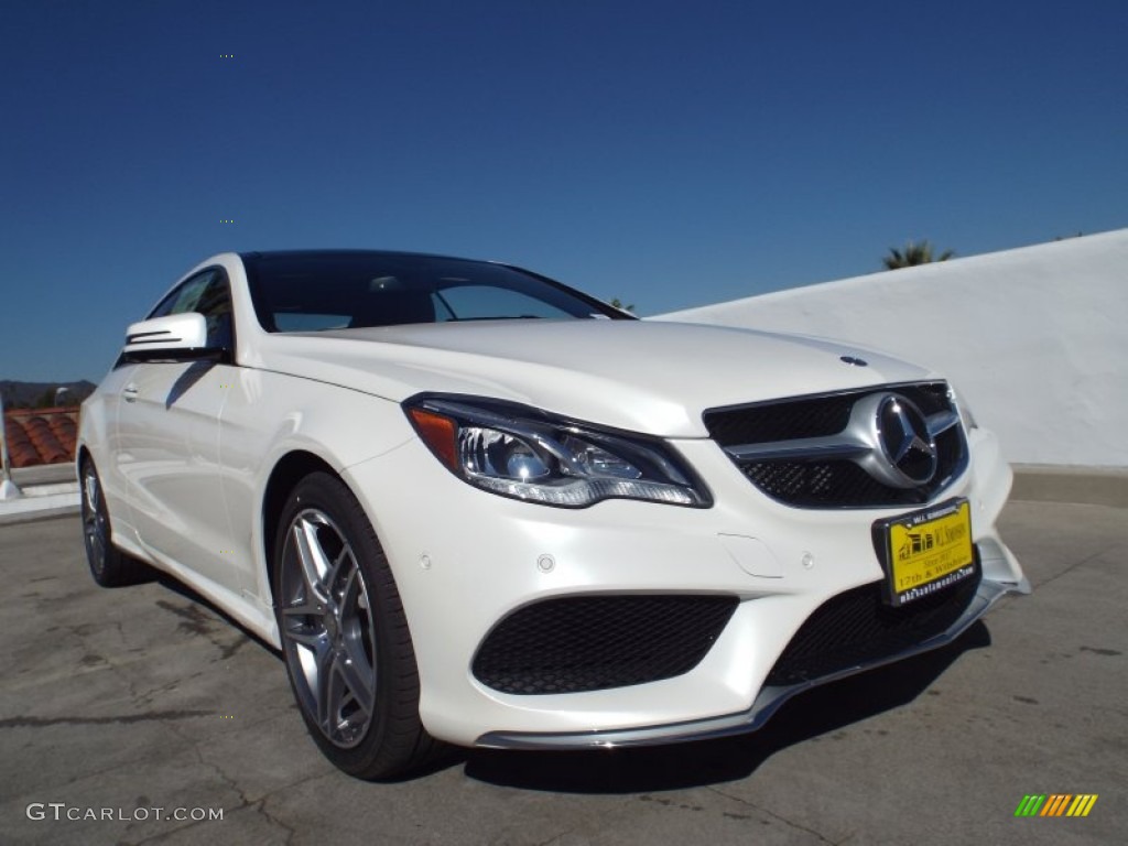 2014 E 550 Coupe - Diamond White Metallic / Black photo #11