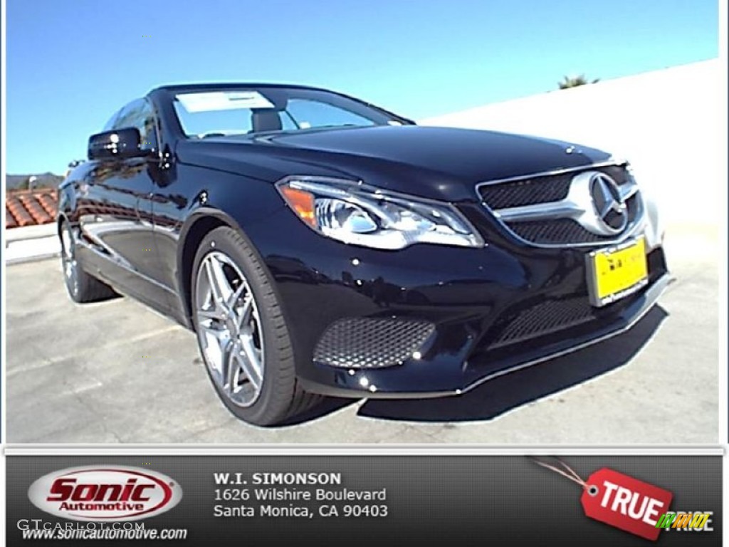 2014 E 350 Cabriolet - Black / Black photo #1