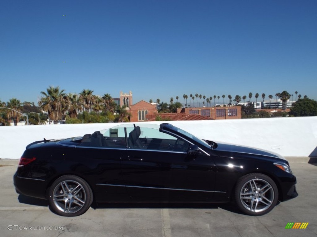 2014 E 350 Cabriolet - Black / Black photo #3