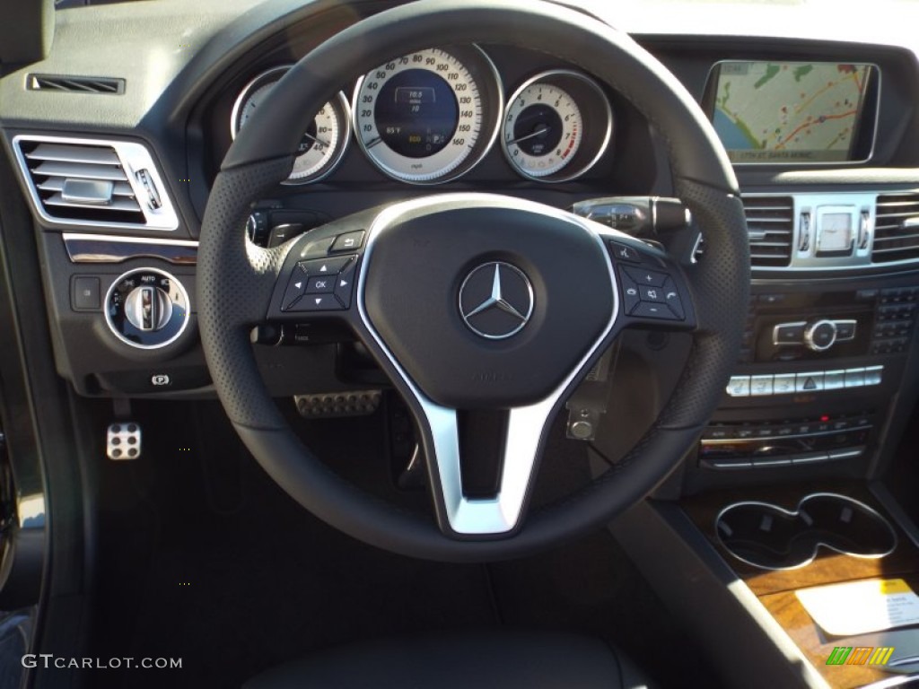 2014 E 350 Cabriolet - Black / Black photo #7