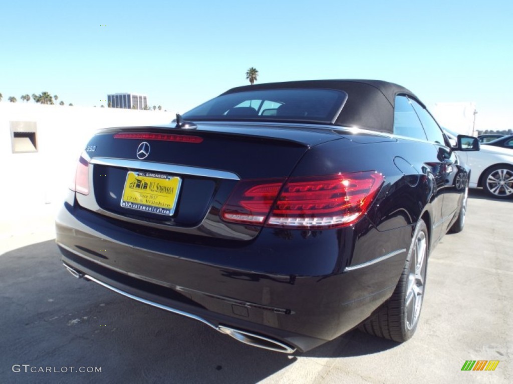 2014 E 350 Cabriolet - Black / Black photo #8