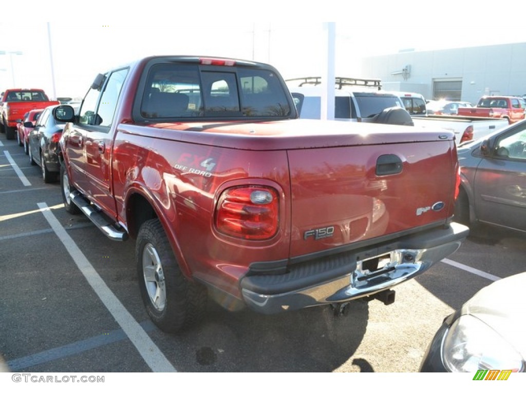 2003 F150 XLT SuperCrew 4x4 - Toreador Red Metallic / Medium Graphite Grey photo #3