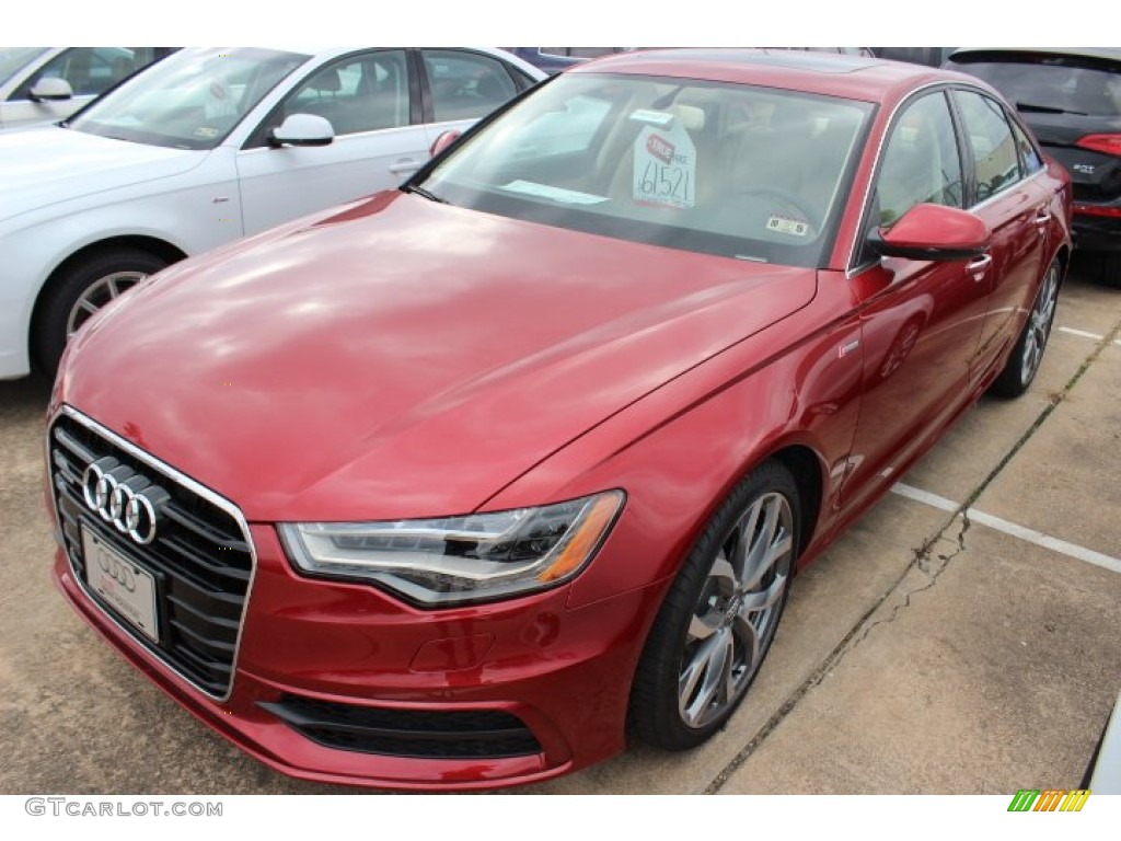 Garnet Red Pearl 2014 Audi A6 3.0T quattro Sedan Exterior Photo #87904159