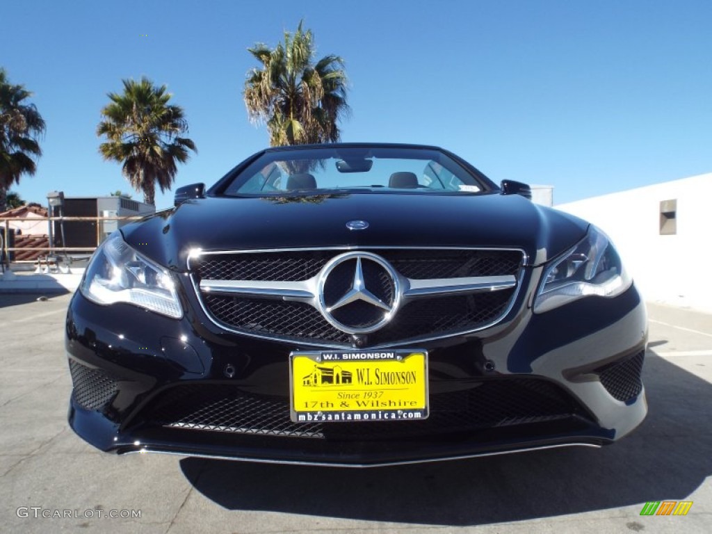 2014 E 350 Cabriolet - Black / Black photo #2