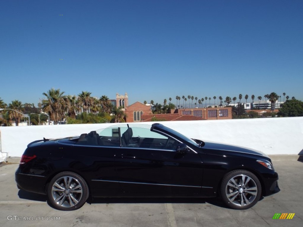 2014 E 350 Cabriolet - Black / Black photo #3