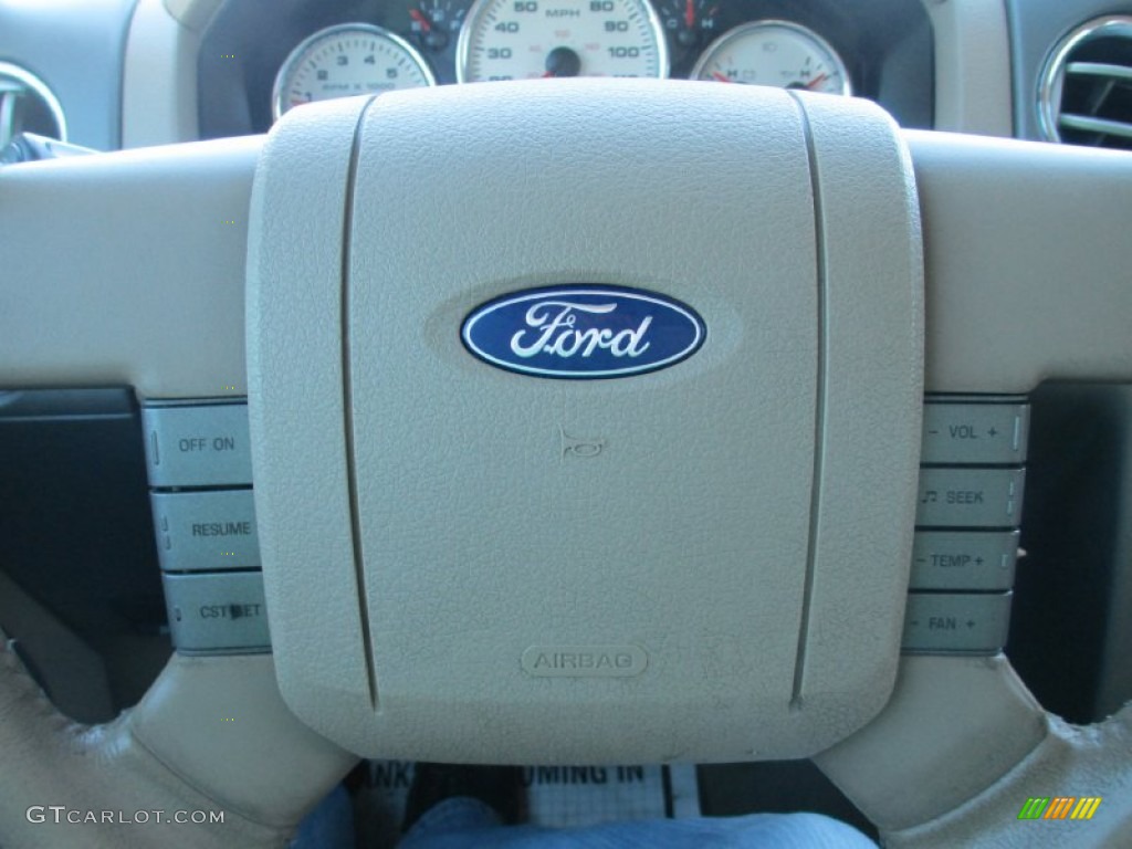 2005 F150 Lariat SuperCab 4x4 - Dark Stone Metallic / Tan photo #14