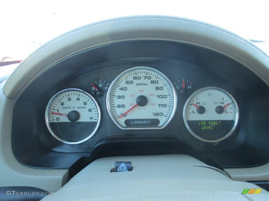 2005 F150 Lariat SuperCab 4x4 - Dark Stone Metallic / Tan photo #15