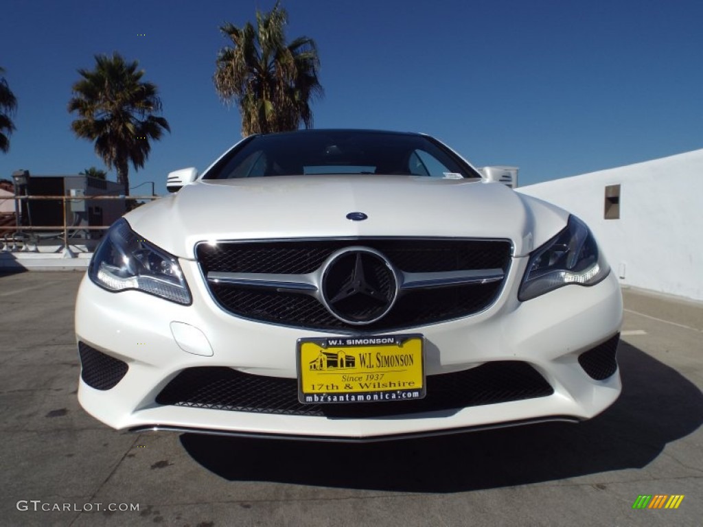 2014 E 350 Coupe - Diamond White Metallic / Black photo #2