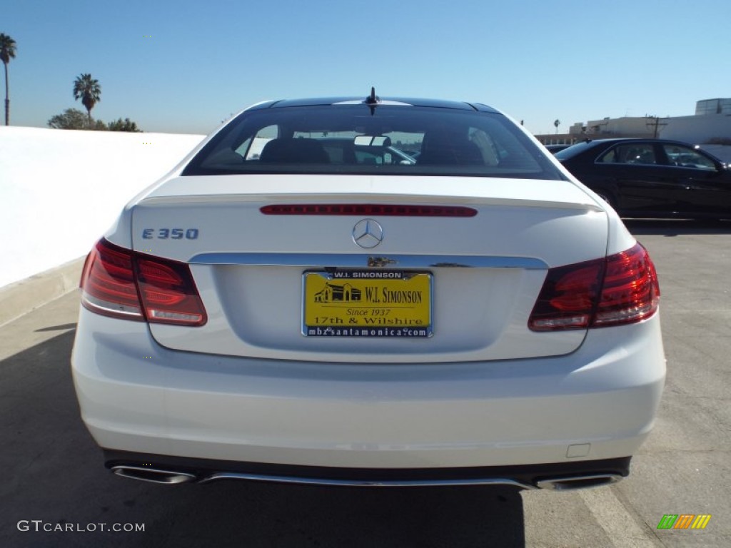 2014 E 350 Coupe - Diamond White Metallic / Black photo #5
